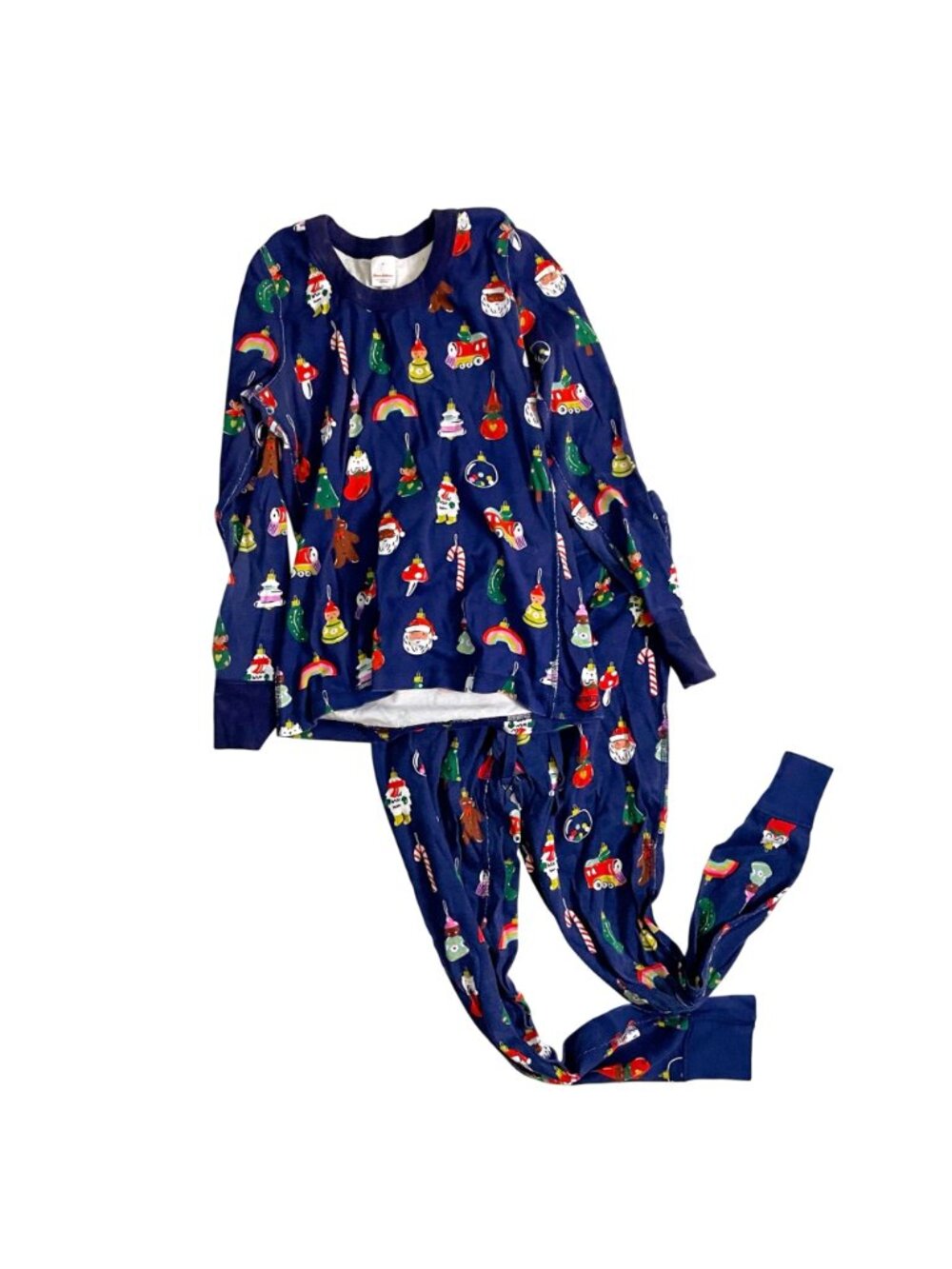 Hanna Andersson Adult Unisex Christmas Ornament Pajamas, Size Small - Picture 2 of 6